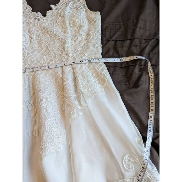 YOANA baraschi clestina dress white tulle dress with white embroidered overlay - Picture 5 of 6